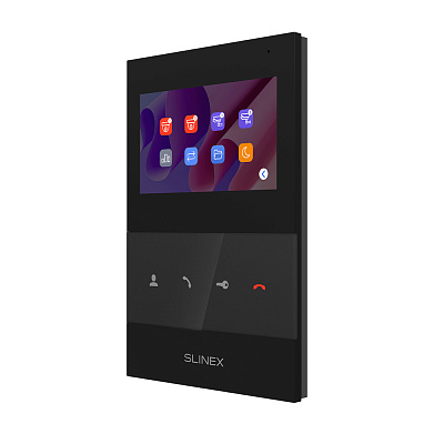 картинка Slinex SQ-04M цвет черный. 4" Цветной домофон c программной детекцией движения от компании Intant